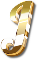 Gold Alphabet Letter and Number png