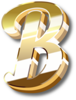 Gold Alphabet Brief und Nummer png