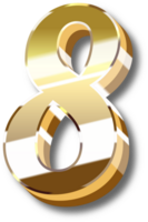 oro alfabeto lettera e numero png