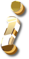 oro alfabeto letra y número png