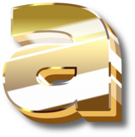 Gold Alphabet Letter and Number png