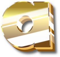 Gold Alphabet Letter and Number png