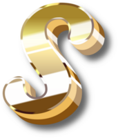 Gold Alphabet Letter and Number png