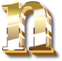 Gold Alphabet Letter and Number png