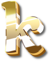 Gold Alphabet Letter and Number png