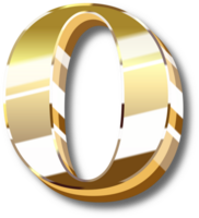 oro alfabeto letra y número png