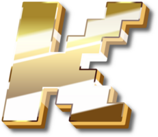 oro alfabeto lettera e numero png