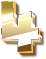 oro alfabeto lettera e numero png