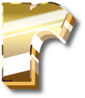 oro alfabeto lettera e numero png