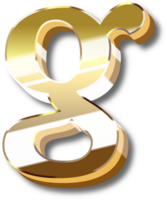 Gold Alphabet Letter and Number png