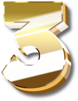 Gold Alphabet Letter and Number png