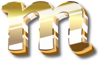 Gold Alphabet Letter and Number png