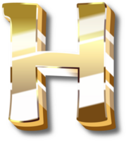 oro alfabeto letra y número png