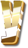 oro alfabeto lettera e numero png