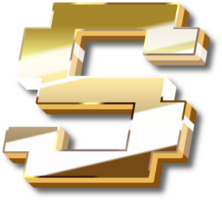 oro alfabeto lettera e numero png