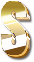 oro alfabeto lettera e numero png