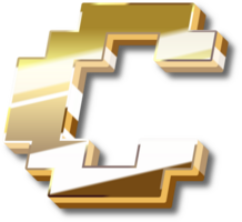 oro alfabeto lettera e numero png