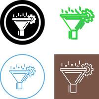Filtering Icon Design vector