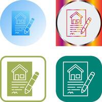 Contract Icon Design vector