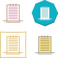 Notes Icon Design vector