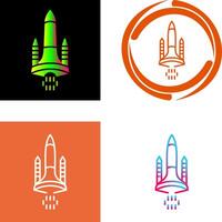 Space Shuttle Icon Design vector