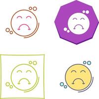 Upset Icon Design vector