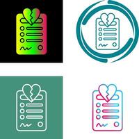 Divorce Icon Design vector