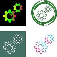 Gears Icon Design vector