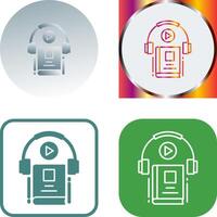 Audio Book Icon Design vector