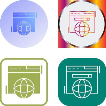 Browser Icon Design vector
