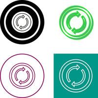 Loop Icon Design vector