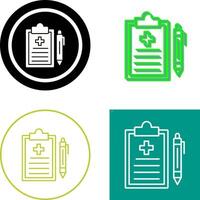 Medical Record Icon Design vector