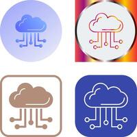 Cloud Computing Icon Design vector