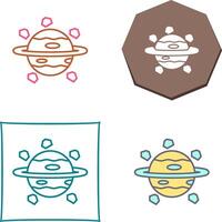 Saturn Icon Design vector