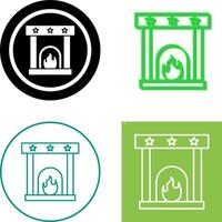 Fireplace Icon Design vector