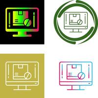 fuera de valores icono diseño vector