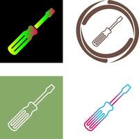 Screw driver Icon Design vector