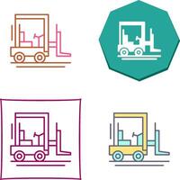 Forklift Icon Design vector