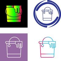 Paint Bucket Icon Design vector