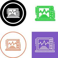 Ekg Monitor Icon Design vector