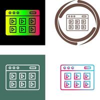 Online Course Icon Design vector