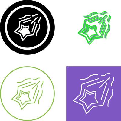 Shooting Star Icon Design
