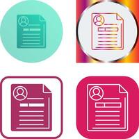 Contact Icon Design vector