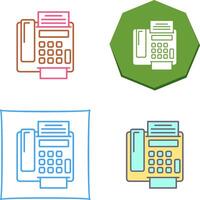fax Machine Icon Design vector