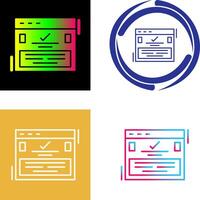 Complete Icon Design vector