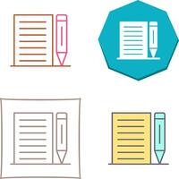 Note Icon Design vector