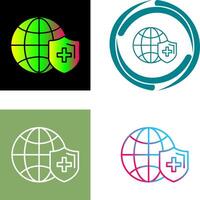 Global Protection Icon Design vector