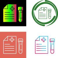 Blood Test Icon Design vector