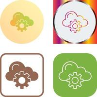 Cloud Computing Icon Design vector