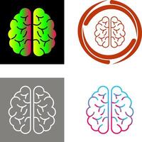 diseño de icono de cerebro vector